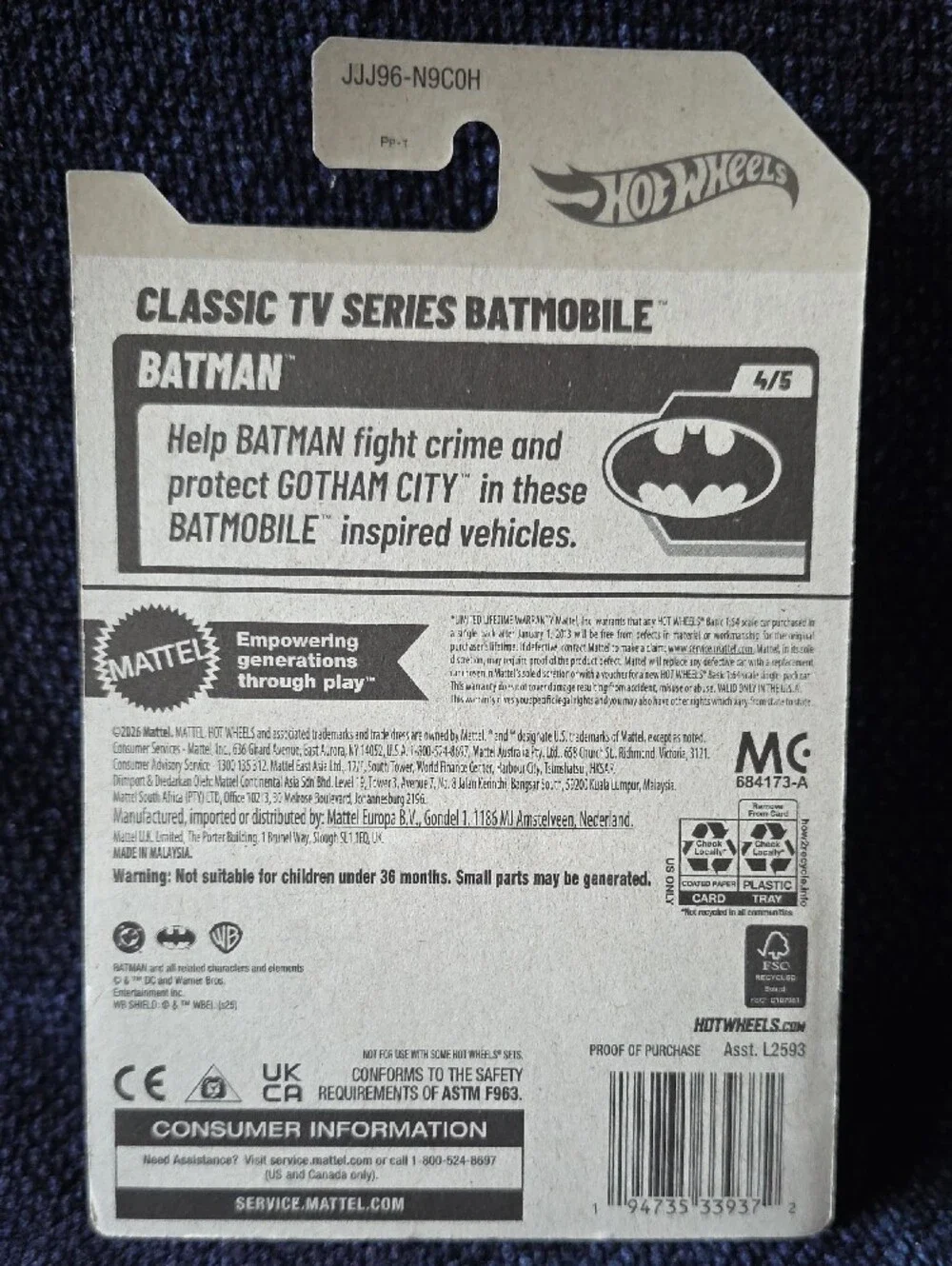 Batman Hot Wheels Classic TV Series Batmobile 2026 mainline release.